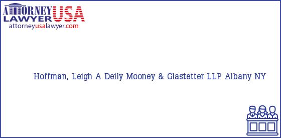 Telephone, Address and other contact data of Hoffman, Leigh A, Albany, NY, USA