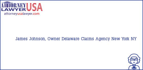 Telephone, Address and other contact data of James Johnson, Owner, New York, NY, USA