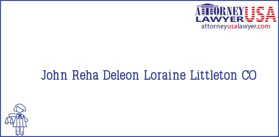 Telephone, Address and other contact data of John Reha, Littleton, CO, USA