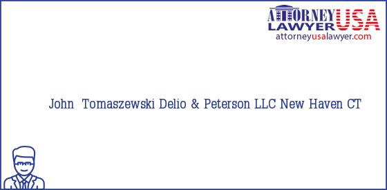 Telephone, Address and other contact data of John  Tomaszewski, New Haven, CT, USA