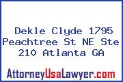 Dekle Clyde 1795 Peachtree St NE Ste 210 Atlanta GA