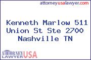 Kenneth Marlow 511 Union St Ste 2700 Nashville TN