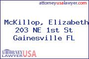 McKillop, Elizabeth 203 NE 1st St Gainesville FL