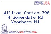 William Obrien 306 W Somerdale Rd Voorhees NJ