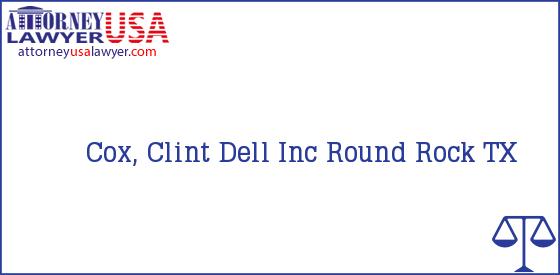 Telephone, Address and other contact data of Cox, Clint, Round Rock, TX, USA