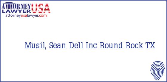 Telephone, Address and other contact data of Musil, Sean, Round Rock, TX, USA