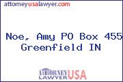 Noe, Amy PO Box 455 Greenfield IN