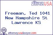 Freeman, Ted 1041 New Hampshire St Lawrence KS