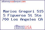 Marios Gregori 515 S FIGUEROA ST STE 700 LOS ANGELES CA