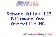 Robert Allen 123 Biltmore Ave Asheville NC