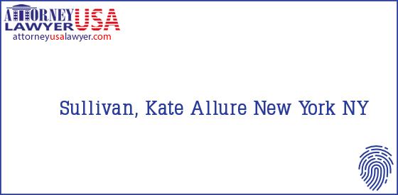 Telephone, Address and other contact data of Sullivan, Kate, New York, NY, USA