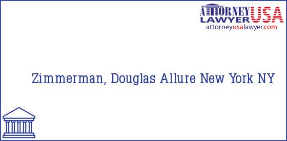 Telephone, Address and other contact data of Zimmerman, Douglas, New York, NY, USA