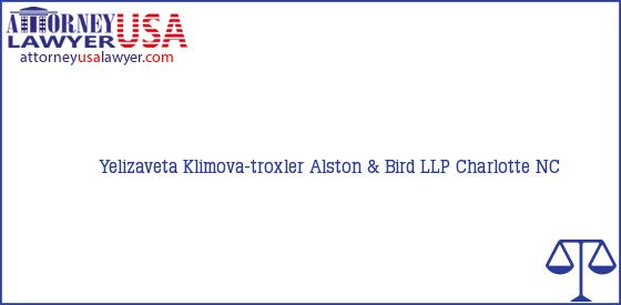 Telephone, Address and other contact data of Yelizaveta Klimova-troxler, Charlotte, NC, USA