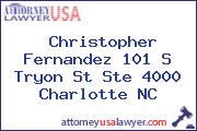 Christopher Fernandez 101 S Tryon St Ste 4000 Charlotte NC