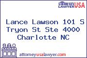Lance Lawson 101 S Tryon St Ste 4000 Charlotte NC