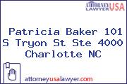 Patricia Baker 101 S Tryon St Ste 4000 Charlotte NC