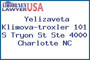 Yelizaveta Klimova-troxler 101 S Tryon St Ste 4000 Charlotte NC