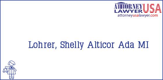 Telephone, Address and other contact data of Lohrer, Shelly, Ada, MI, USA
