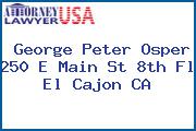 George Peter Osper 250 E Main St 8th Fl El Cajon CA