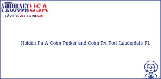 Telephone, Address and other contact data of Holden Pa, Fort Lauderdale, FL, USA