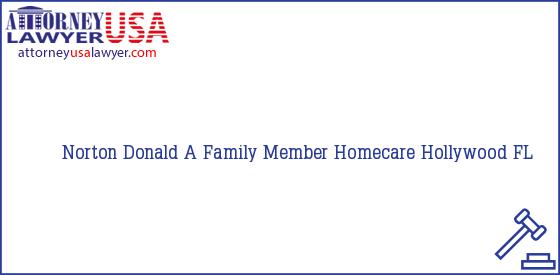 Telephone, Address and other contact data of Norton Donald, Hollywood, FL, USA