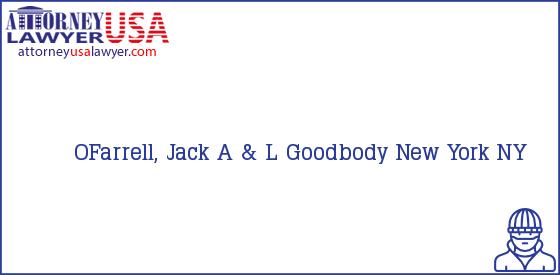Telephone, Address and other contact data of OFarrell, Jack, New York, NY, USA
