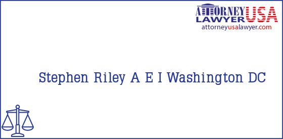 Telephone, Address and other contact data of Stephen Riley, Washington, DC, USA