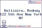 Belizaire, Rodney 122 5th Ave New York NY
