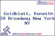 Goldblatt, Kenetth 39 Broadway New York NY