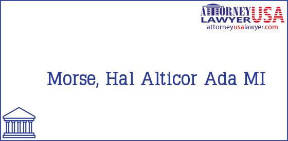 Telephone, Address and other contact data of Morse, Hal, Ada, MI, USA