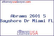 Abrams 2601 S Bayshore Dr Miami FL