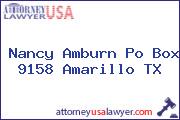 Nancy Amburn Po Box 9158 Amarillo TX