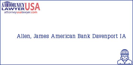 Telephone, Address and other contact data of Allen, James, Davenport, IA, USA