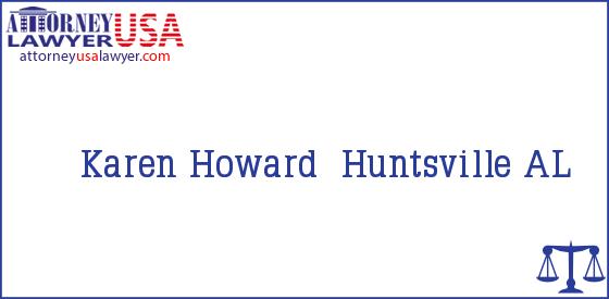 Telephone, Address and other contact data of Karen Howard, Huntsville, AL, USA