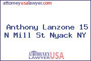 Anthony Lanzone 15 N Mill St Nyack NY