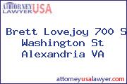 Brett Lovejoy 700 S Washington St Alexandria VA