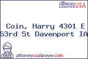 Coin, Harry 4301 E 53rd St Davenport IA