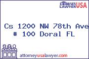 Cs 1200 NW 78th Ave # 100 Doral FL