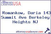 Romankow, Daria 143 Summit Ave Berkeley Heights NJ