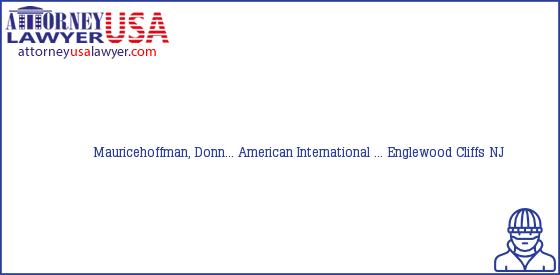 Telephone, Address and other contact data of Mauricehoffman, Donn..., Englewood Cliffs, NJ, USA