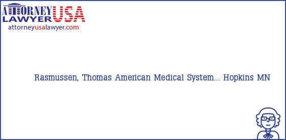 Telephone, Address and other contact data of Rasmussen, Thomas, Hopkins, MN, USA