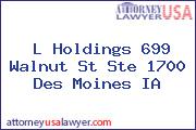 L Holdings 699 Walnut St Ste 1700 Des Moines IA
