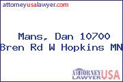 Mans, Dan 10700 Bren Rd W Hopkins MN