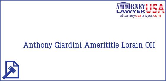 Telephone, Address and other contact data of Anthony Giardini, Lorain, OH, USA
