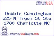 Debbie Cunningham 525 N Tryon St Ste 1700 Charlotte NC