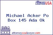 Michael Acker Po Box 145 Ada Ok