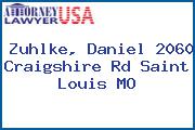 Zuhlke, Daniel 2060 Craigshire Rd Saint Louis MO