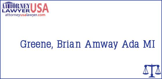 Telephone, Address and other contact data of Greene, Brian, Ada, MI, USA