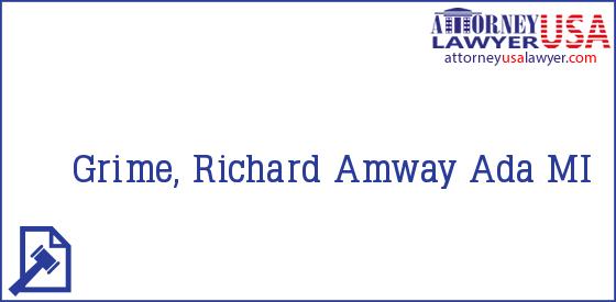 Telephone, Address and other contact data of Grime, Richard, Ada, MI, USA