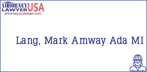 Telephone, Address and other contact data of Lang, Mark, Ada, MI, USA